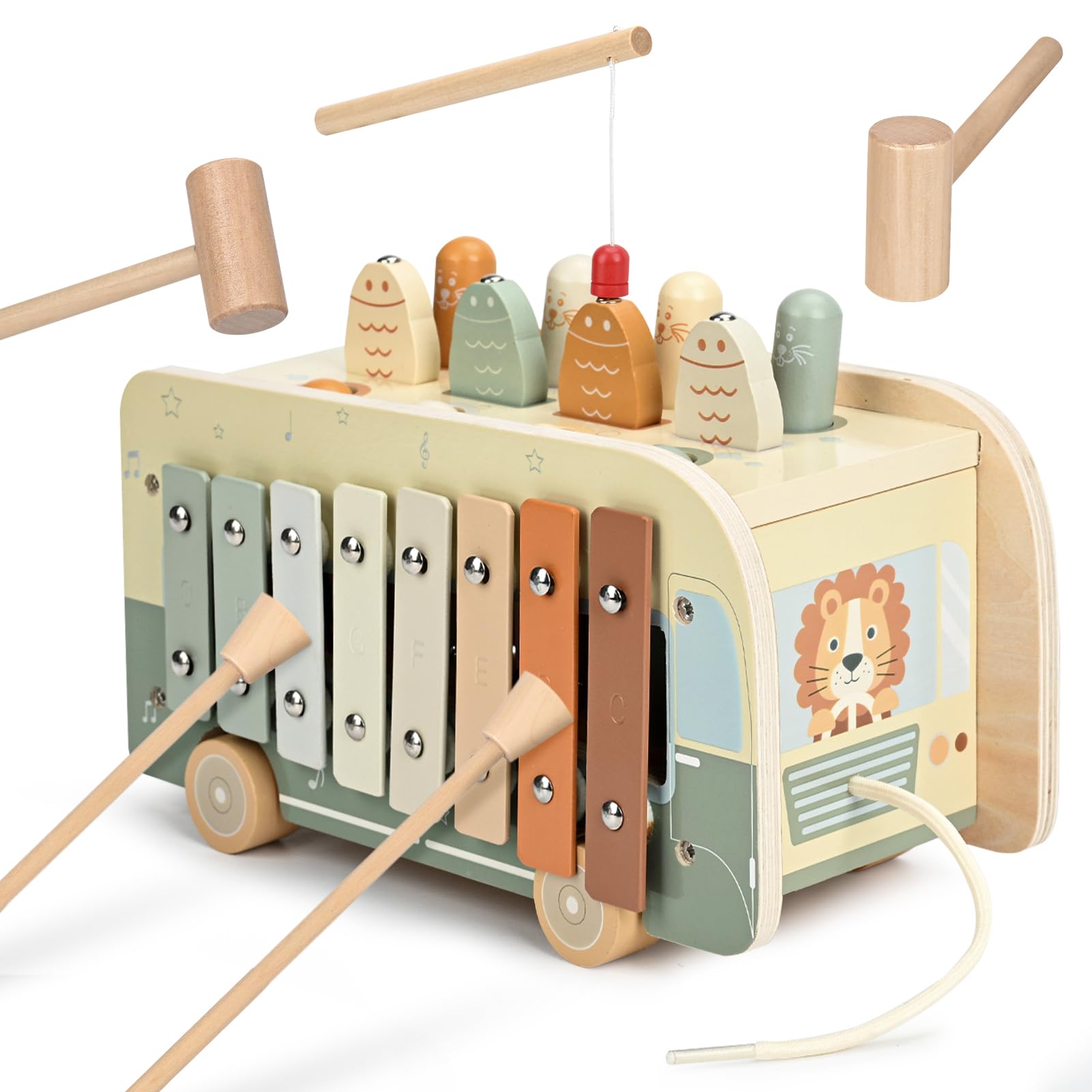 

Vanplay Montessori Educational Toy for Boys and Girls Ages 1, 2, and 3, Birthday Gift, Hammer Toy, Finger Development, Montessori Teaching Aid, Early