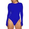 Kalhotky s dlouhým rukávem s výstřihem do O Střih Dámské body Podzim Zima Skinny Spodní body