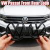 2pcs ABS Car Front Grill Emblem Rear Trunk Badge Logo for VW Passat 2019-2024 Scirocco Premium Pro Plus Extra Quality Os5