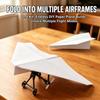 Remote Control Paper Airplane Portable Rc Aircraft Building Parts Diy Rc Plane Power Kit Creative 4-Channel Rc Aircraft Kit