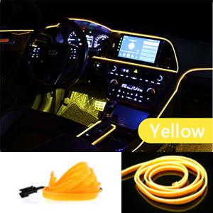 1M/3M/5M USB LEDowe Światło Ambientowe Do Samochodu Panel LED Deska Rozdzielcza Neonowy Pasek Dekoracje Wnętrza Atmosfera EL Światło Linia Rurka Z