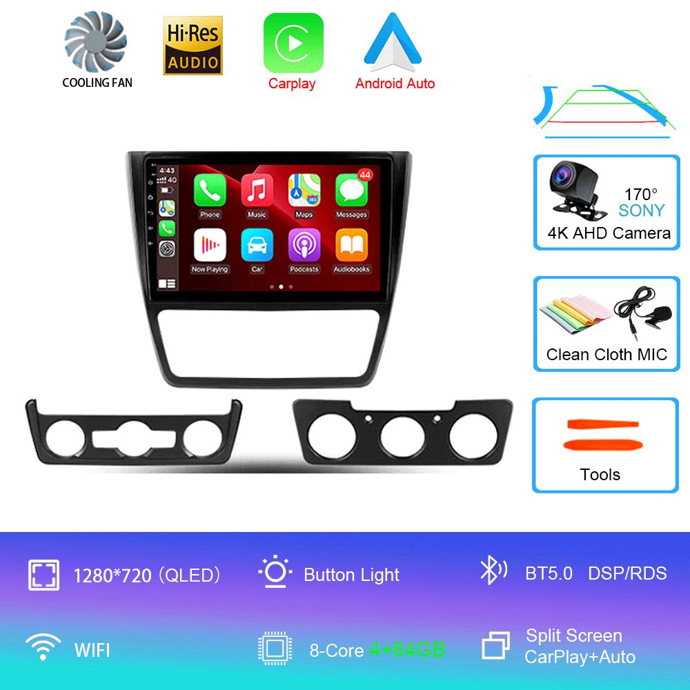 Android 14 Car Radio For Skoda Yeti 5L 2009 - 2014 Player Video Multimedia Navigazione Stereo GPS No 2din 2 Din Dvd