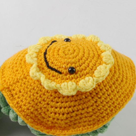 Sunflower Sweater for Turtle Knitted Warm Outfit with Adjustable Strap Winter