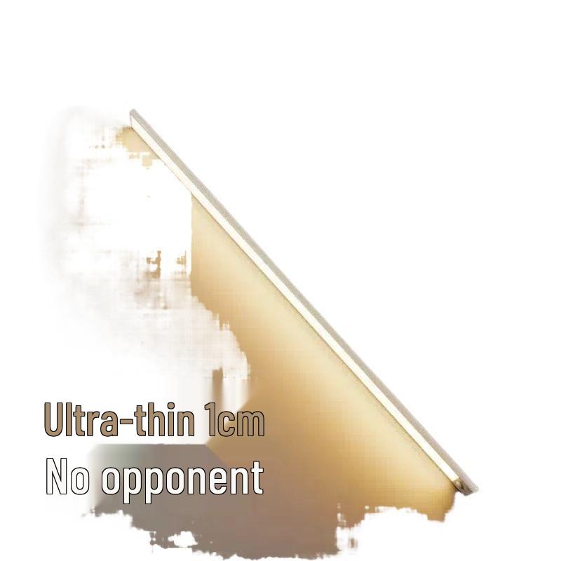 Ultradünner wiederaufladbarer magnetischer LED-Lichtstreifen für Kleiderschrank/Schrank mit Bewegungssensor, keine Verkabelung erforderlich