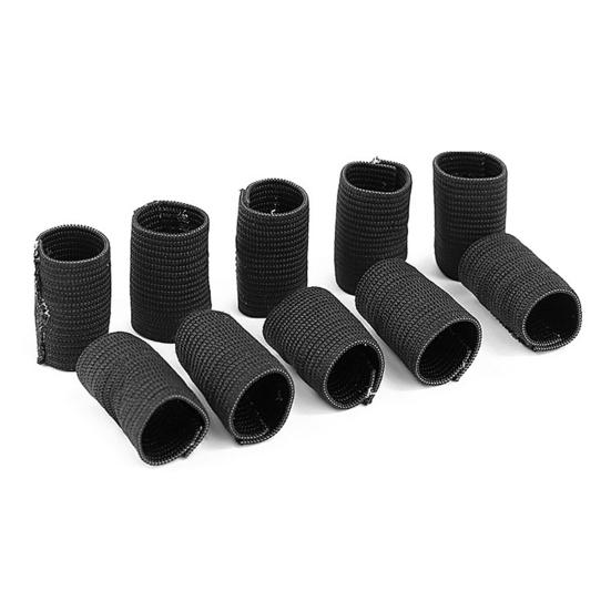 10 stk Sportsfingerhylse Tommelstøtte Beskytter Elastisk Pustende Fingerteip for Basketball Tennis Treningsstudio