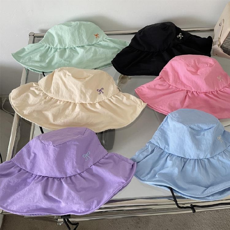 Breathable Bucket Hat Female Beach Sun Hat Outdoor Hiking Fishing Sunproof Hat