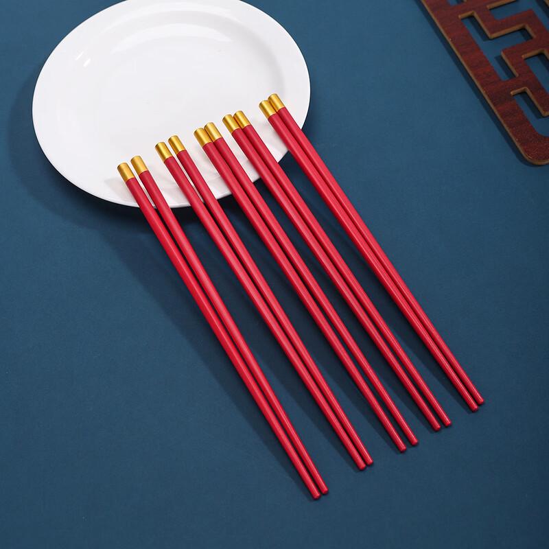 

Dí Ruì Ēn Fu Character Anti-Slip Alloy Chopsticks