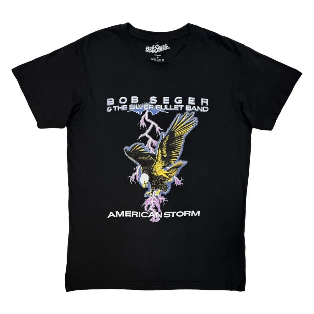 Bob Seger & The Silver Bullet Band Unisex Adult American Storm T-Shirt