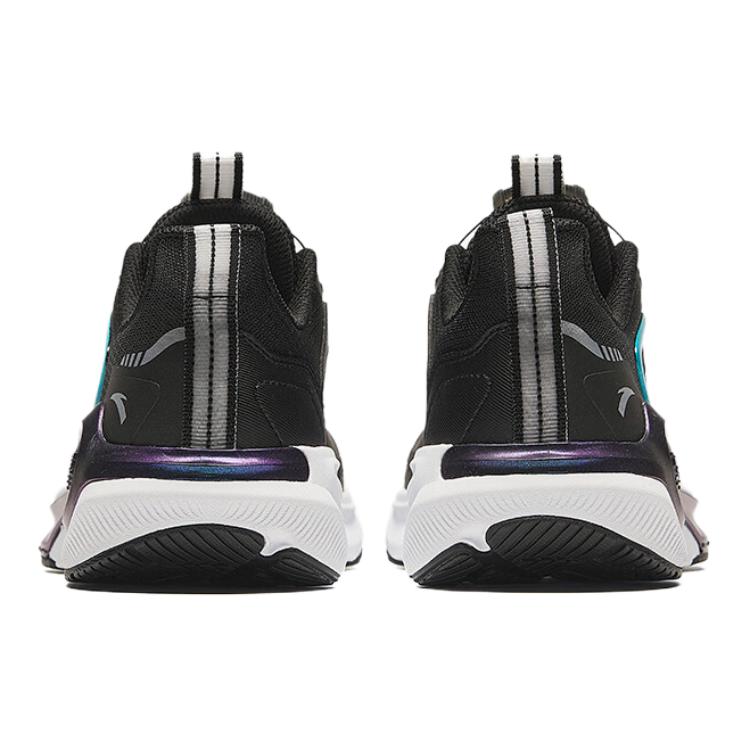 Anta Kids Hailang Knob Comfortable Non-Slip Wear-Resistant Breathable Low-Top Running Shoes Men running shoes Black Purple 312435512