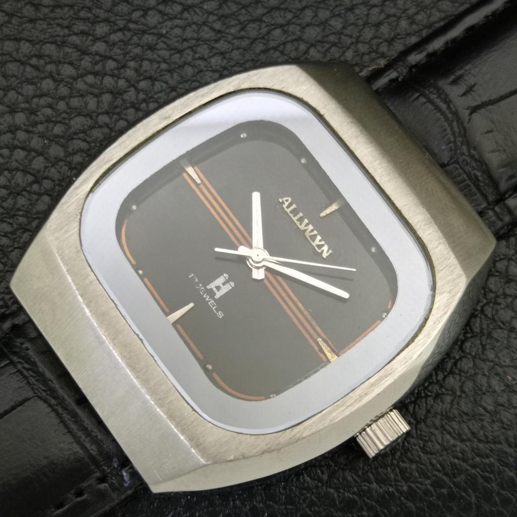 ALLWYN 6300A HAND-WINDING VINTAGE INDIA MENS ORIGINAL DIAL WATCH a706121-1