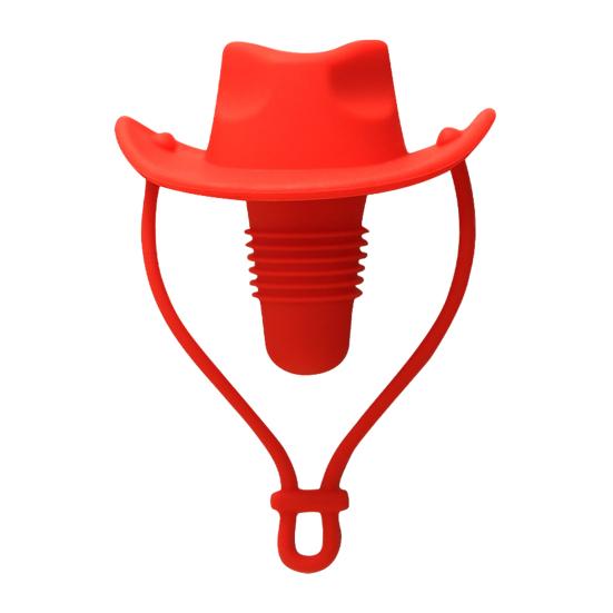 Silicon Western Cowboy Hat dop de sticlă de vin ecologic reutilizabil vin Saver multifuncțional sticla de bere Sealer
