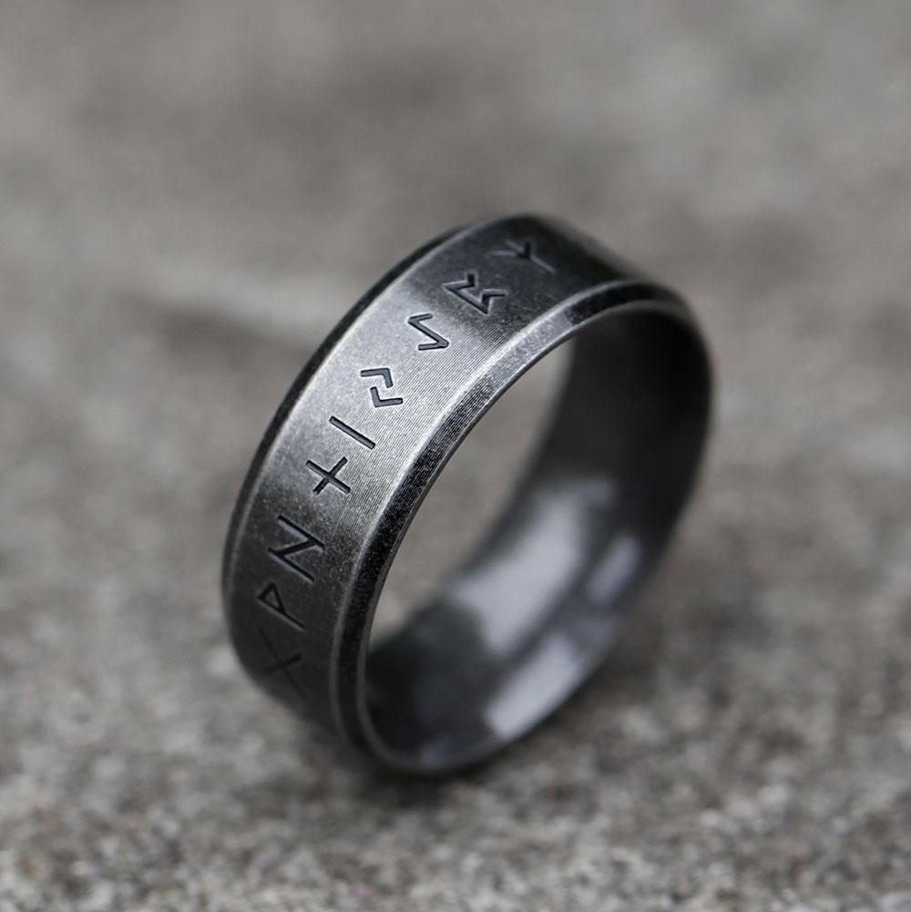 2026 NEW Men's 316L Stainless-steel Rings Retro Odin Norse Viking Amulet Rune RING for Teen Fashion Jewelry Gifts Free Shipping