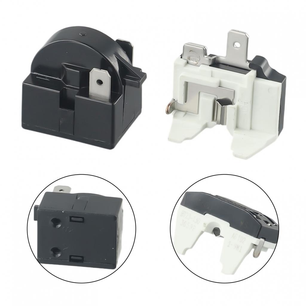 Chladnička PTC-Start Relé 1/2 Pin 15 Ohm + 1/6H Kompresorová Nadproudová Ochrana