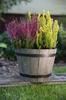 Round flowerpot, light gray wood imitation, 40 cm Madera