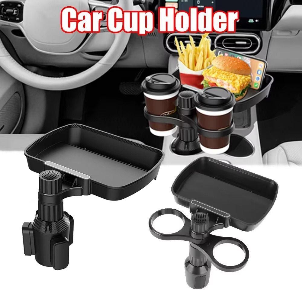 Detachable Design Car Cup Holder Expander 360° Rotation Vehicle Eating Tray Table  Car Accessories