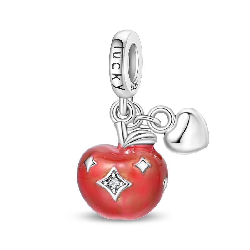 Charms Copper Hedgehog Lucky Clover Rose Cherry Blossom Beads Fit Bracelet Fine Women Diy Jewelry Gifts