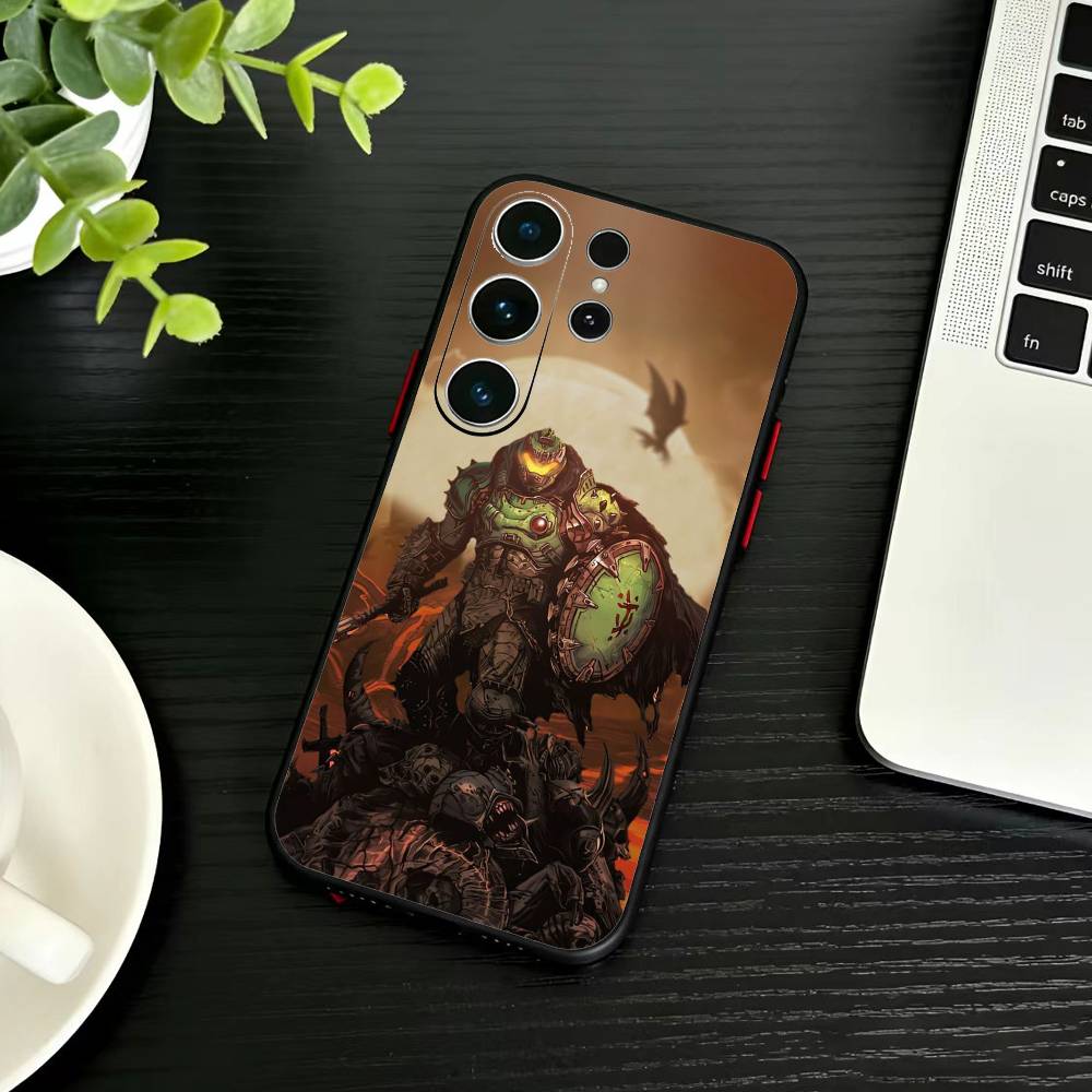 G-Game D-doom Phone Case For Samsung S26,S25,S24,S23,S22,S21,S20,Plus,Fe,Lite,Others Black Cover