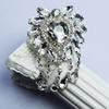 High-End Rhinestone Brooch Tassel Pin: Heart & Flower Diamond Buckle for Shoes, Bags & Clothes