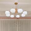 Modern Minimalist Cream Cotton Pumpkin Chandelier