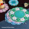 Nordic Daisy 3D Heat-Resistant Insulation Mat for Bowls, Plates, and Cups
