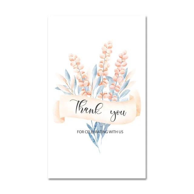 

30Pcs/set White Thank You Card Thank You for Your Order Card Praise Labels for Small Businesses Decor for Small Shop Gift Decor 30pcs