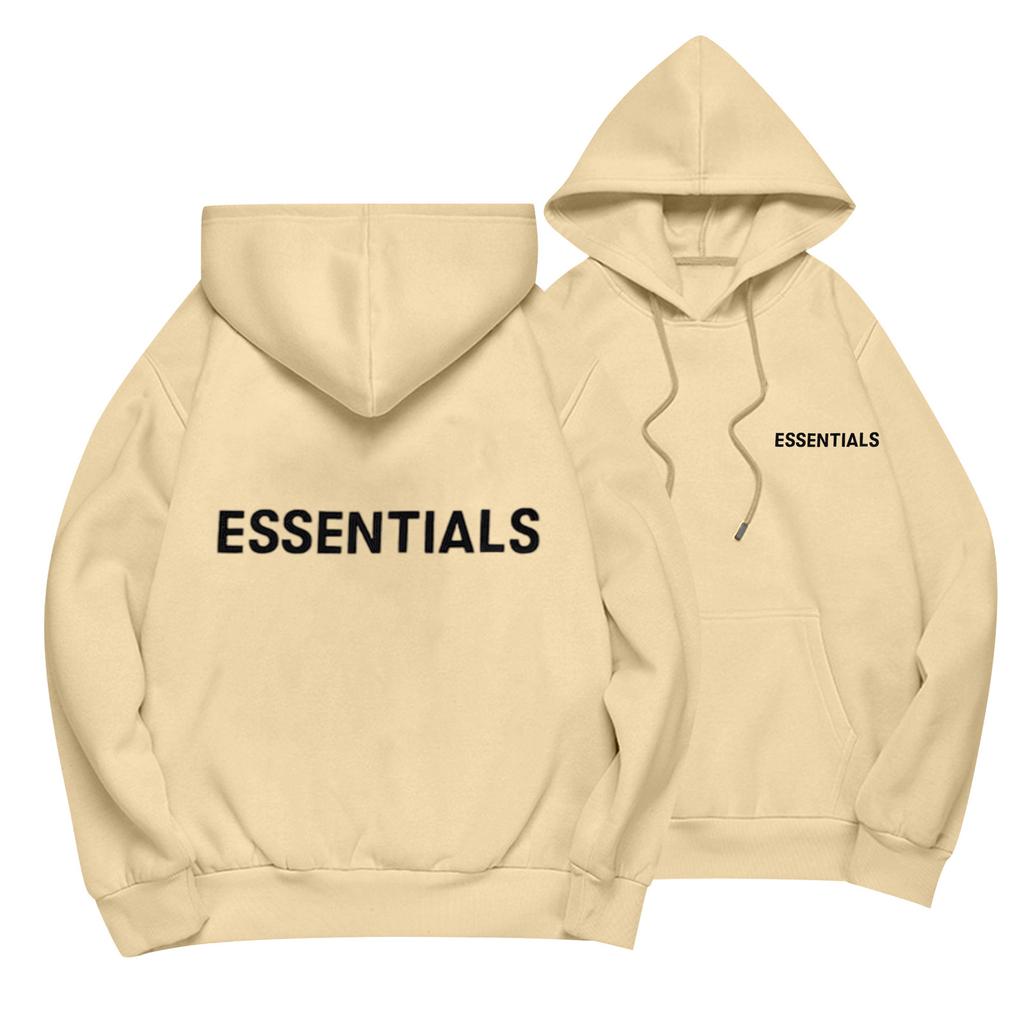 Unisex Loose Casual Letter Print Solid Round Neck Long Sleeve Hooded Sweatshirt
