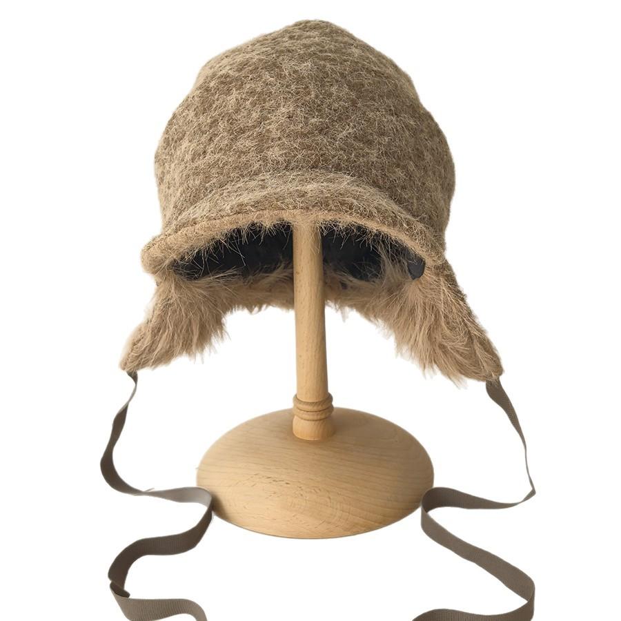 Japanische Fellmütze Warmer Ohrenschutz Radmütze Damen Herbst und Winter Outdoor Lei Feng Mütze Verdickte Kalte Bergsteigermütze Trend
