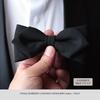[Y&TAILOR] Bow Tie, Wool, Canonico, Made In Japan, Formal, High-End, Premium Brand, Stylish, Gift, Y&TAILOR (Black)