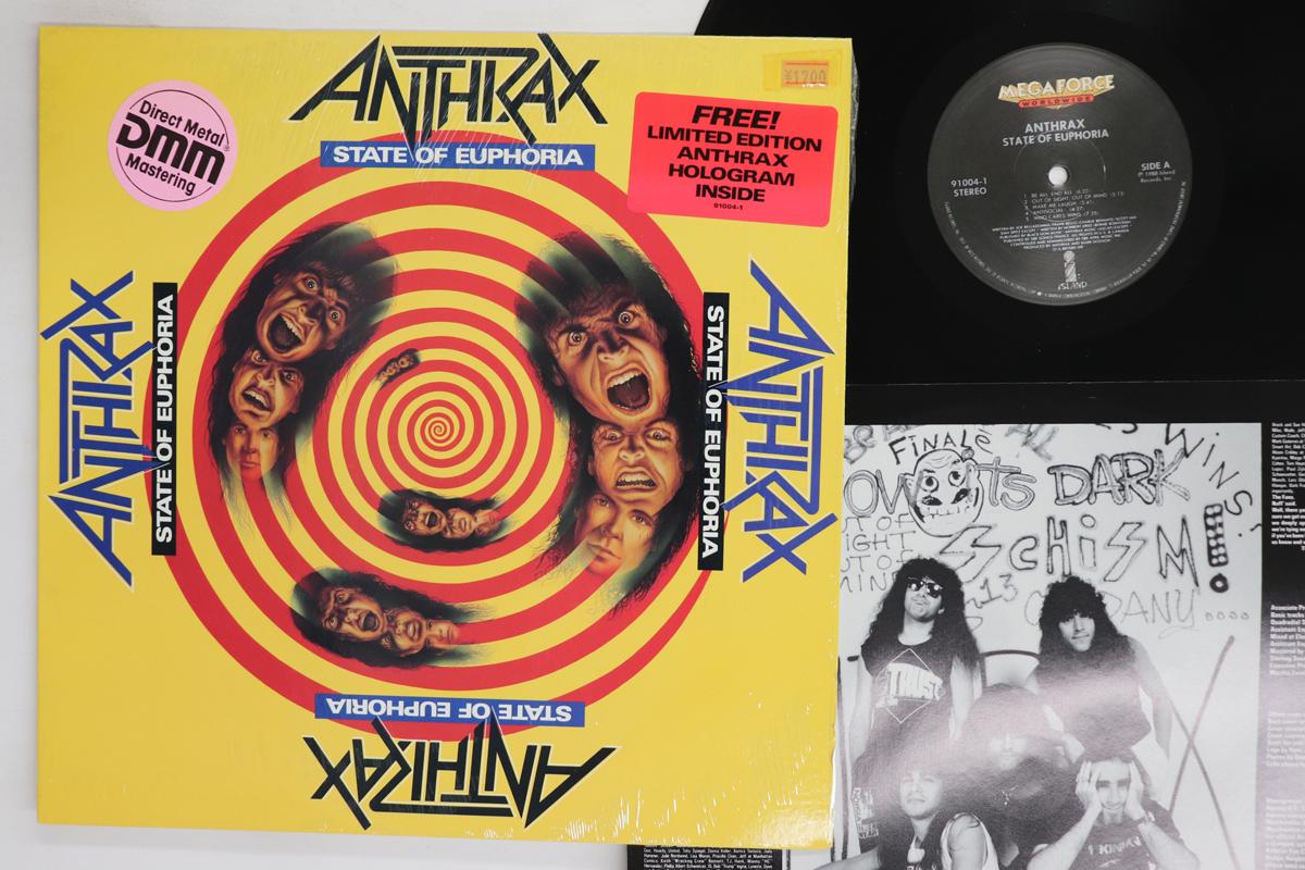 

LP Record ANTHRAX State Of Euphoria 910041 ISLAND 1988 US Metal Used