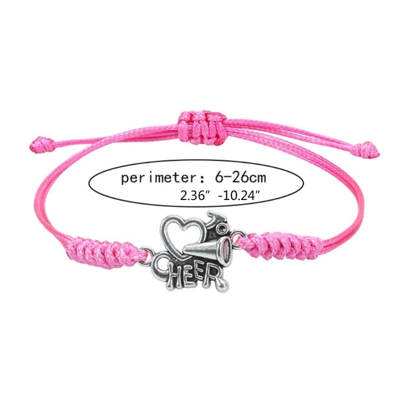 Girls Cheerleading Charm Bracelets for Girls Sports Lover Sports Enthusiasts Jewelry for Team Cheerleader Jewelry Women