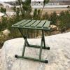 Portable Folding Stool Lightweight Camping Chair   Outdoor St for Outdoor Running Hiking Fishing BBQ Garden Garden Bch Iron Green Foldable 130kg Lo