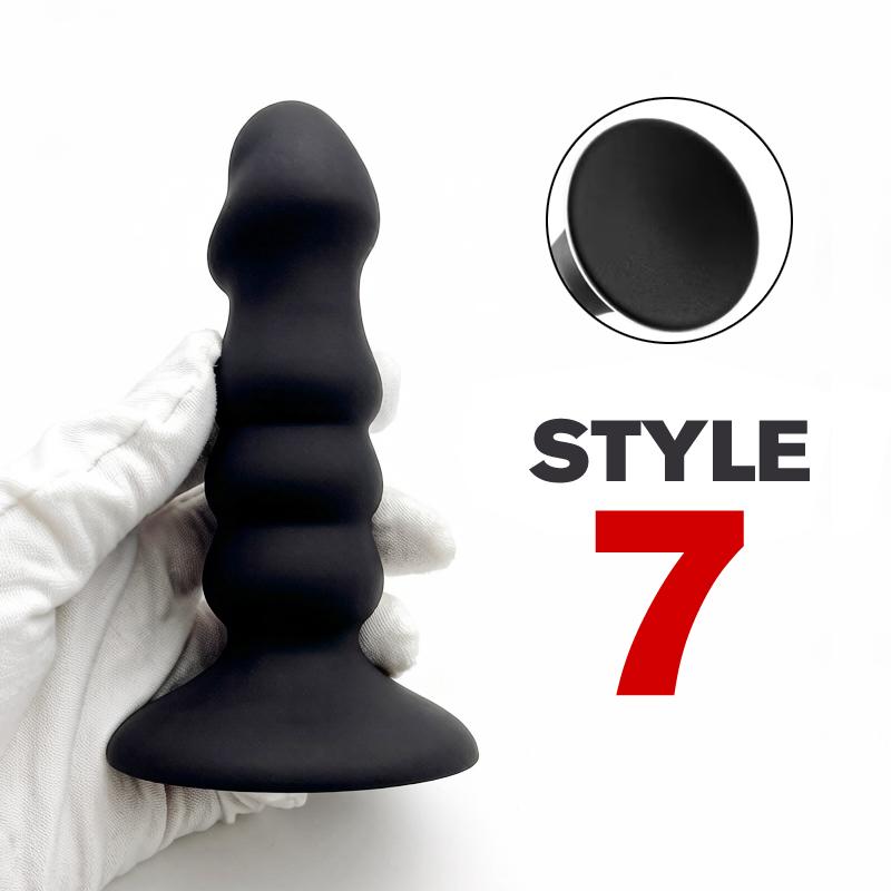 Silicone Base of Suction Cup Anal Plug Big Butt Plug Anal Sex Toys Pleasure Anal Stimulation Beads Adult Erotic Sex Toy