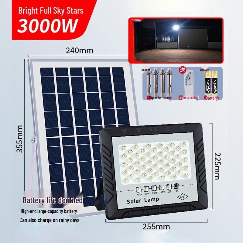 Solar Powered Outdoor LED Flood Light