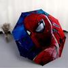 1PC SpiderMan Custom Name Automatic Open/Close, 8-Rib Durable Frame Compact Travel Umbrella for Men & Women D1222007
