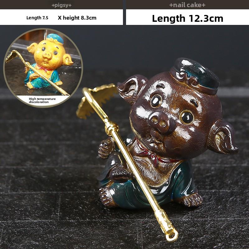 Tea Pet Color-Changing Hot Water Sun Wukong Zen Gift Decoration Tea Table Ornament Tea Set Accessories