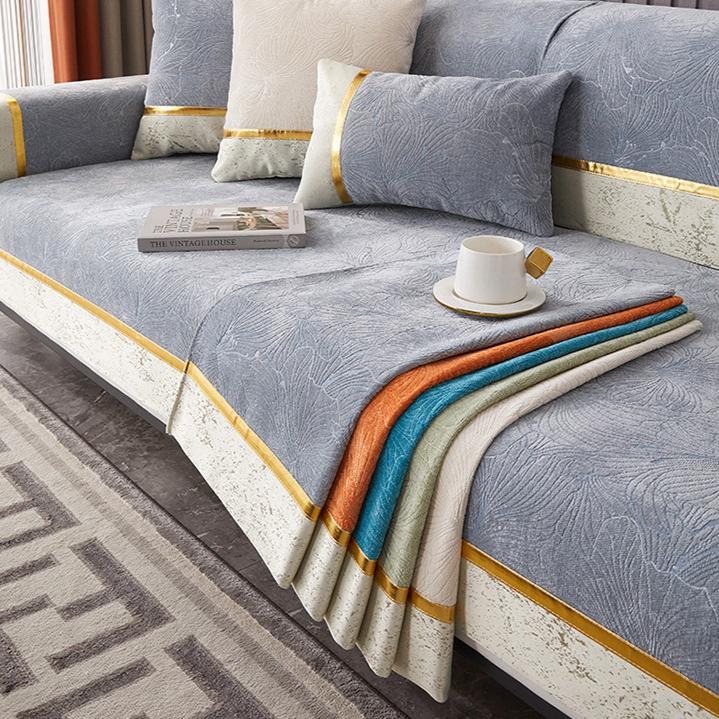 Sofa Cushion Modern Chenille Sand Towel Four Seasons Universal Pet Friendly Sofa Cushion Suitable for Living Room Office Decoration Sofa Cushion