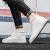 Par Sportskor Läder Casual Plattformsneakers för Kvinnor Höga Toppar Herrskor
