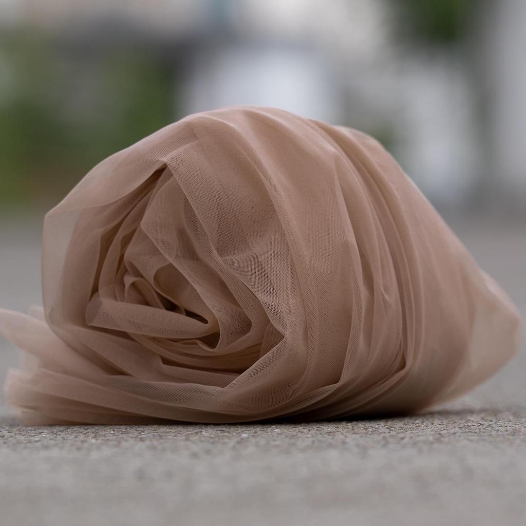 Fairy Mist Soft Tulle Fabric: Handmade Solid Color Lace Veil for Clothing DIY Projects