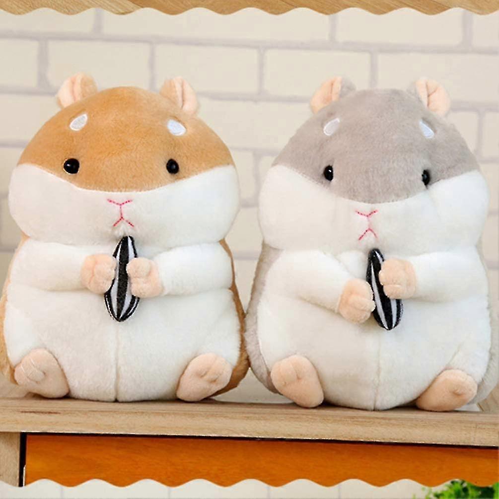 2026 Plush Hamster Toy Cute Stuffed Animal Toy Plush Doll for Kids Adults Birthday, Valentine,, Brown 23cm