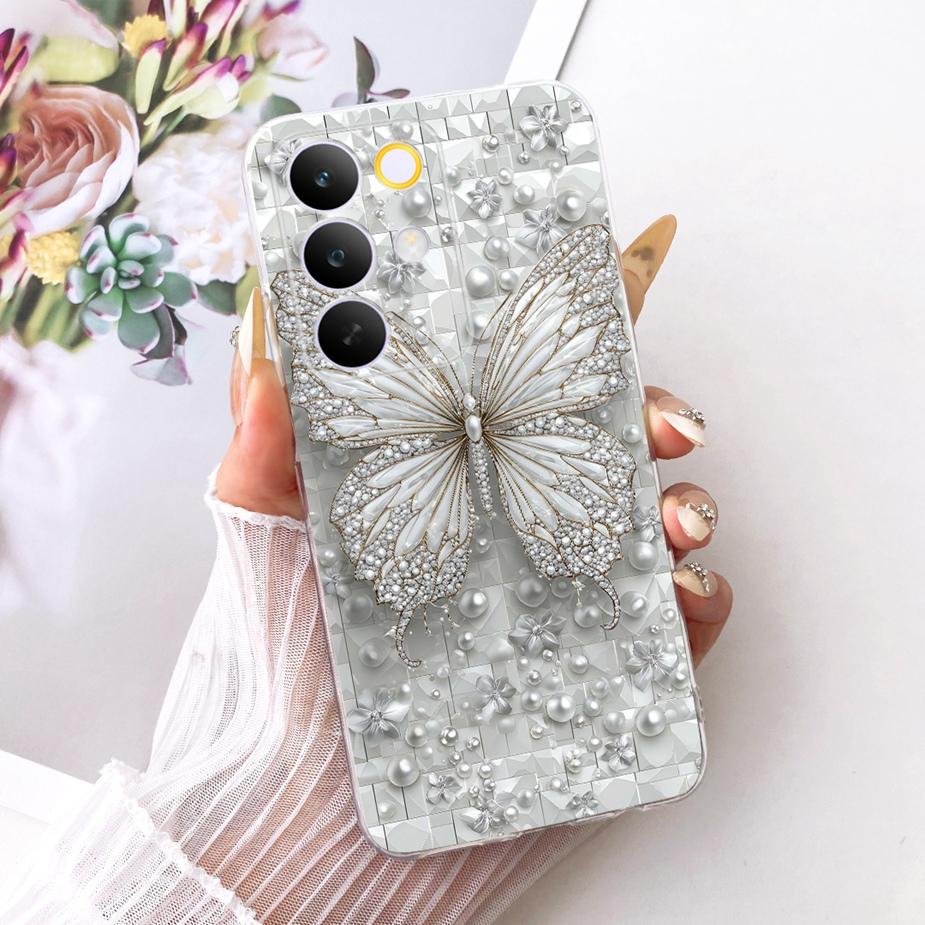 For Realme C85 Pro Case Stylish Flowers Butterfly Painted Cover Soft Slim Phone Case For Realme C85 C 85 RealmeC85 Pro 5G Fundas