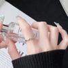 Stern Mond Einfach Trend Paar Ring Nische Design Hohes Gefühl Offener Ring Persönlichkeit Klein Frisch Ring