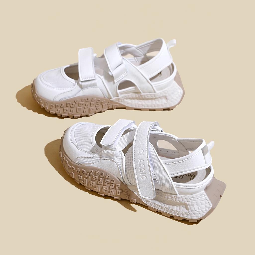 Retro Woman Shoes Casual Female Sneakers Clogs Platform Flats Modis All-Match Creepers Summer Cross Dress 2025 New Mary Janes Ru