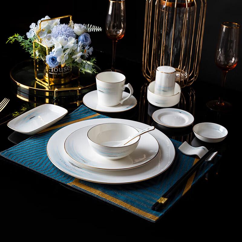 New Chinese Style Bone China Dinnerware Set