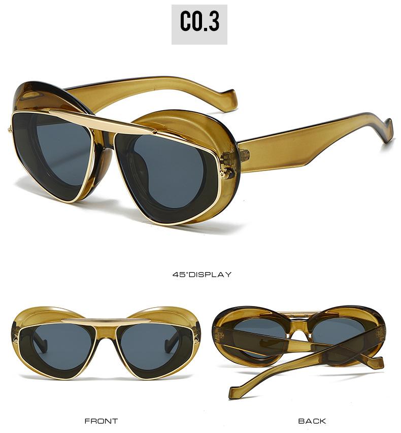

New Unique Cat Eye Women Sun Glasses Men Fashion Thick Frame Sun Glasses High Quality Luxury Driving Shades UV400 Eyeglasses