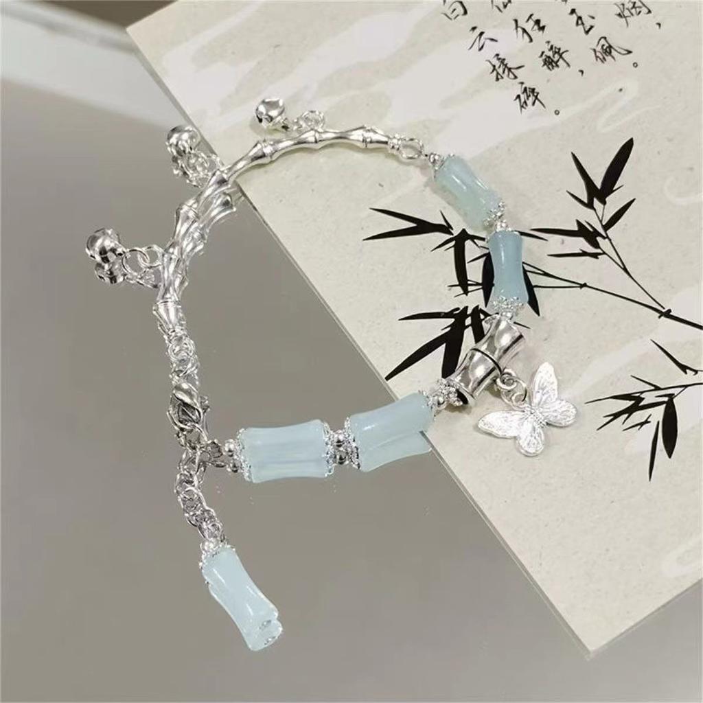 Bamboo Bracelet Niche Design Step by Step Bell Ink Wind Butterfly Bracelet