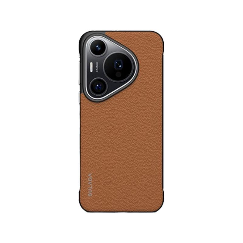 Applicable to Huawei pura70pro mobile phone case borderless p70ultra anti-drop light and thin business men's p70 leather case