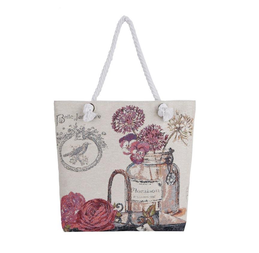 Ethnic style large shoulder bag South East Asia style double-sided embroidery cartoon animal elephant canvas bag female travel bag