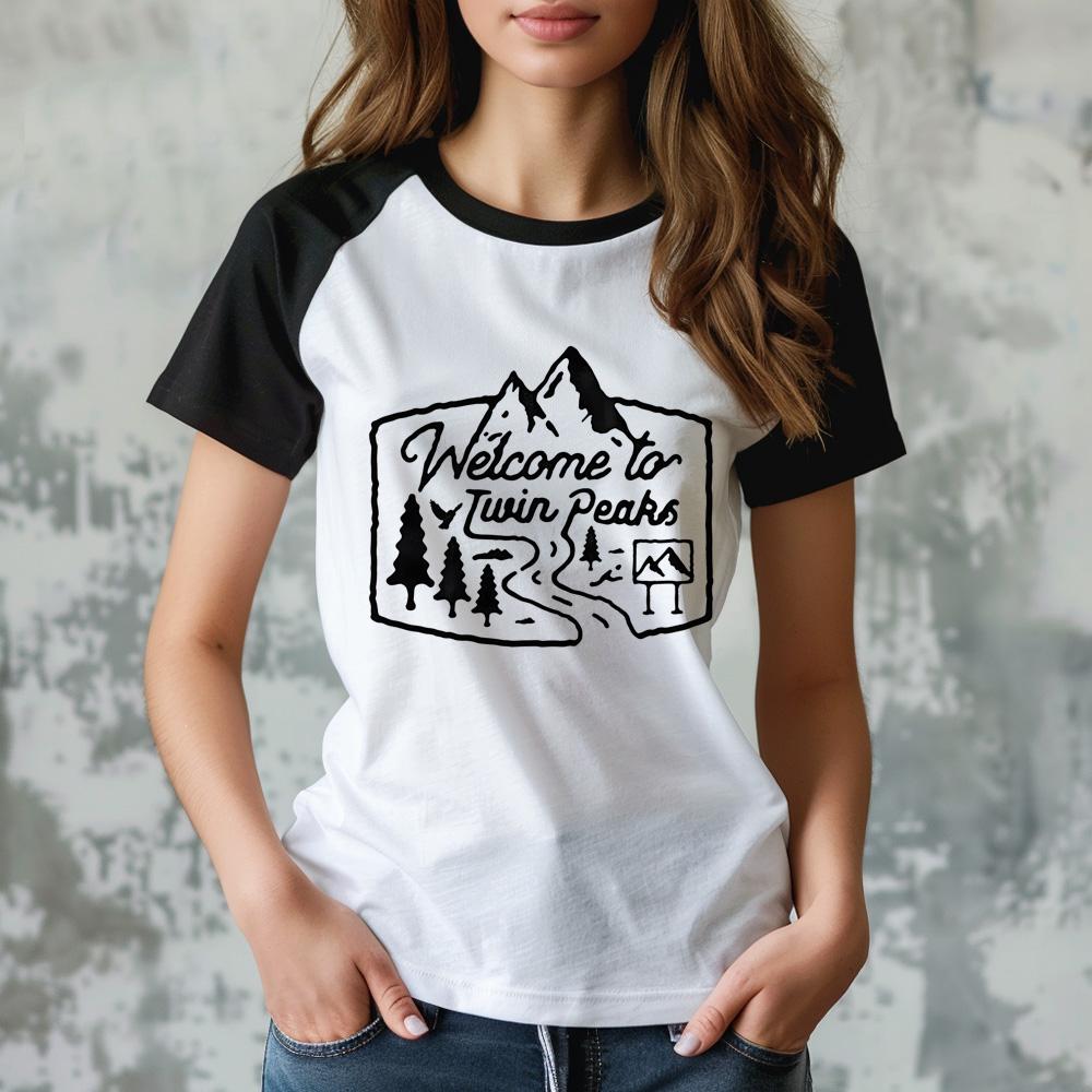 Twin Peaks top women streetwear harajuku Tee female 2000s comic clothing