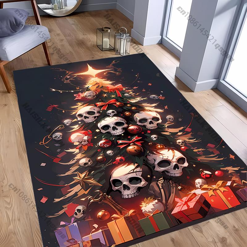 

1PC Spooky Christmas Theme Carpet, Soft and Comfortable Rug, Living Room, Dining Room, Bedroom Home Decoration Mat Fast Shipping 40x60cm (16x24in)