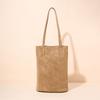 Same Lazy Bucket Bag Women's Genuine Leather Armpit Shoulder Retro Commuting Pearl Vegetable Tanned Cowhide